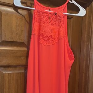 Sequin Hearts, Large, bright coral